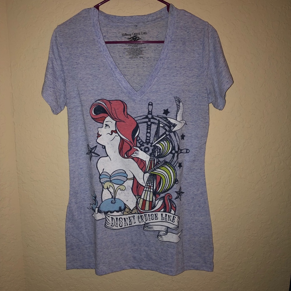 Ariel Disney Little Mermaid V-Neck T-shirt